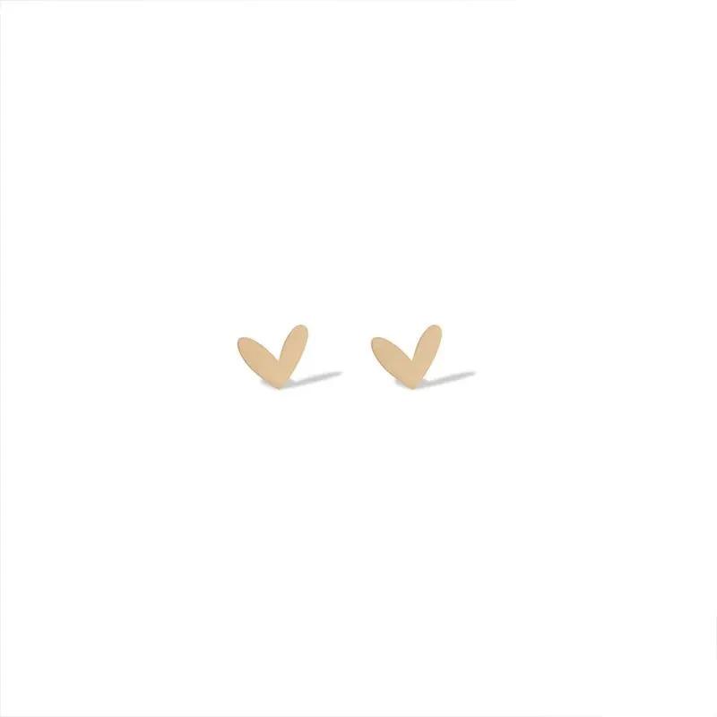 *گوشواره طلا 18عیار طرح قلب مینیمال